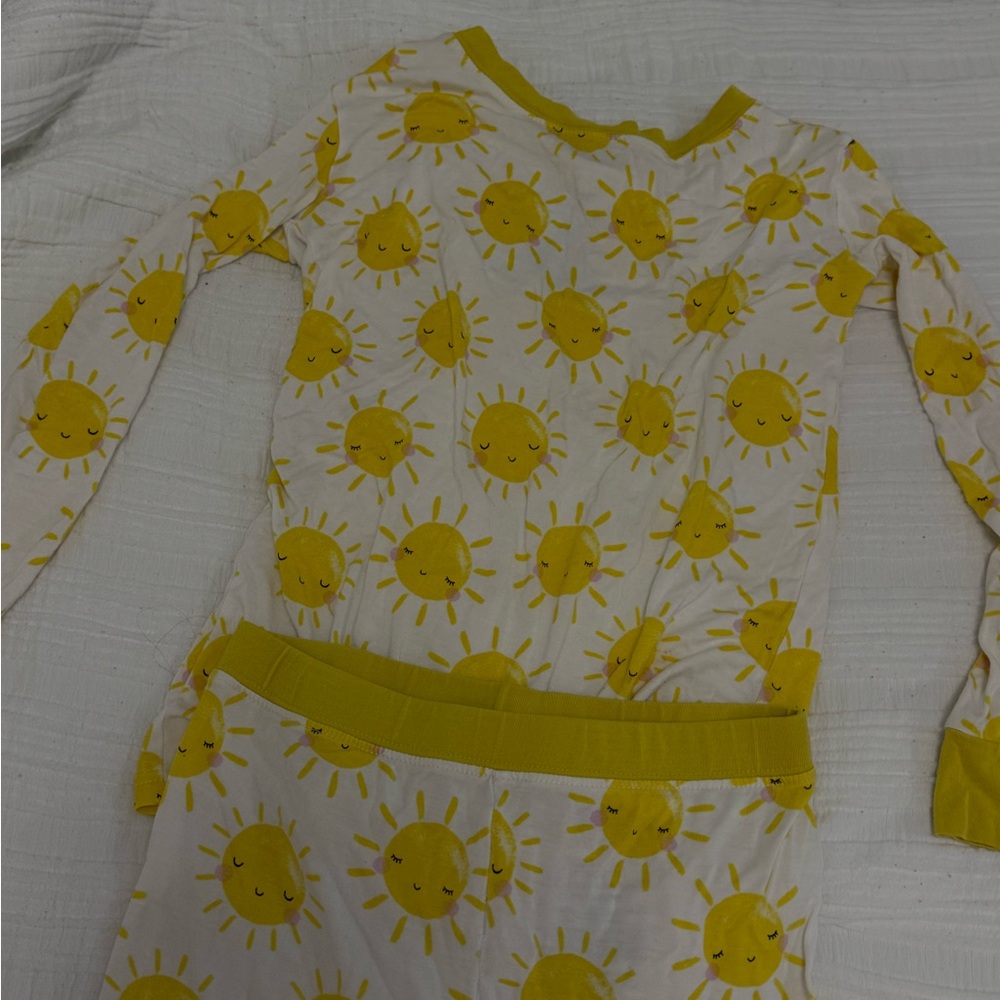 Little Sleepies Yellow Sunshine Print Pajama Set
